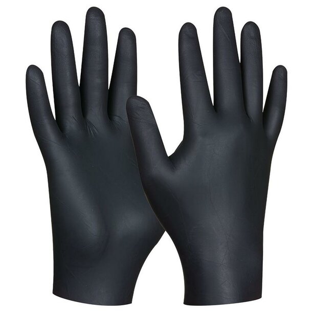 Disposable glove "Black Nitril Eco" unpowdered, 100 pieces