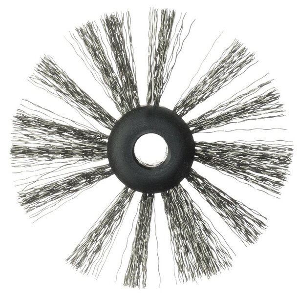 Wire Cleaning Brush DN75 - 8mm Shaft